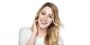 woman smiling